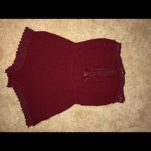 Forever 21 burgundy romper